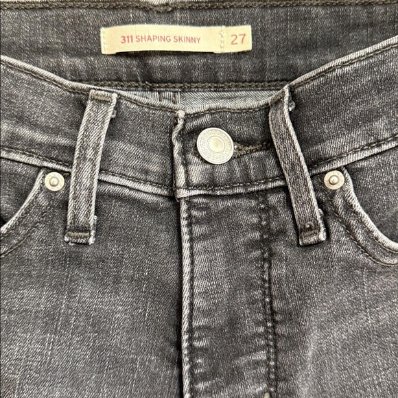 Levi’s Faded Black Gray Skinny Jeans - Picture 2 of 3